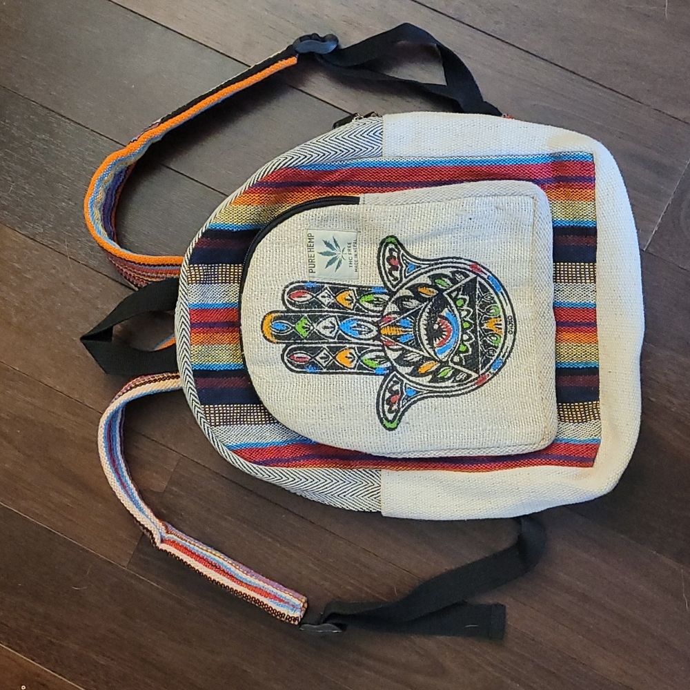 Hamsa hemp back pack